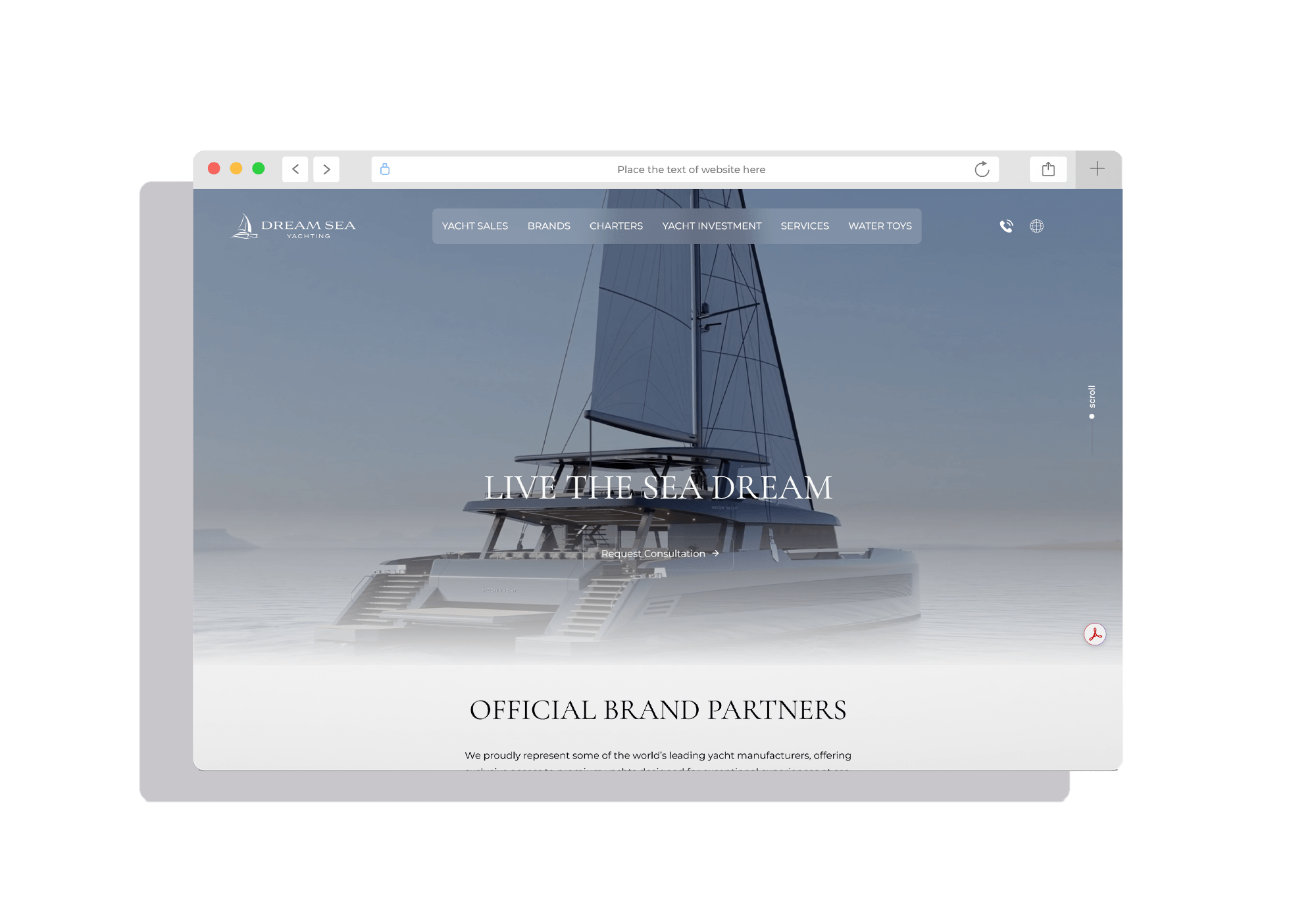 DREAMSEA YACHTING — екран 1