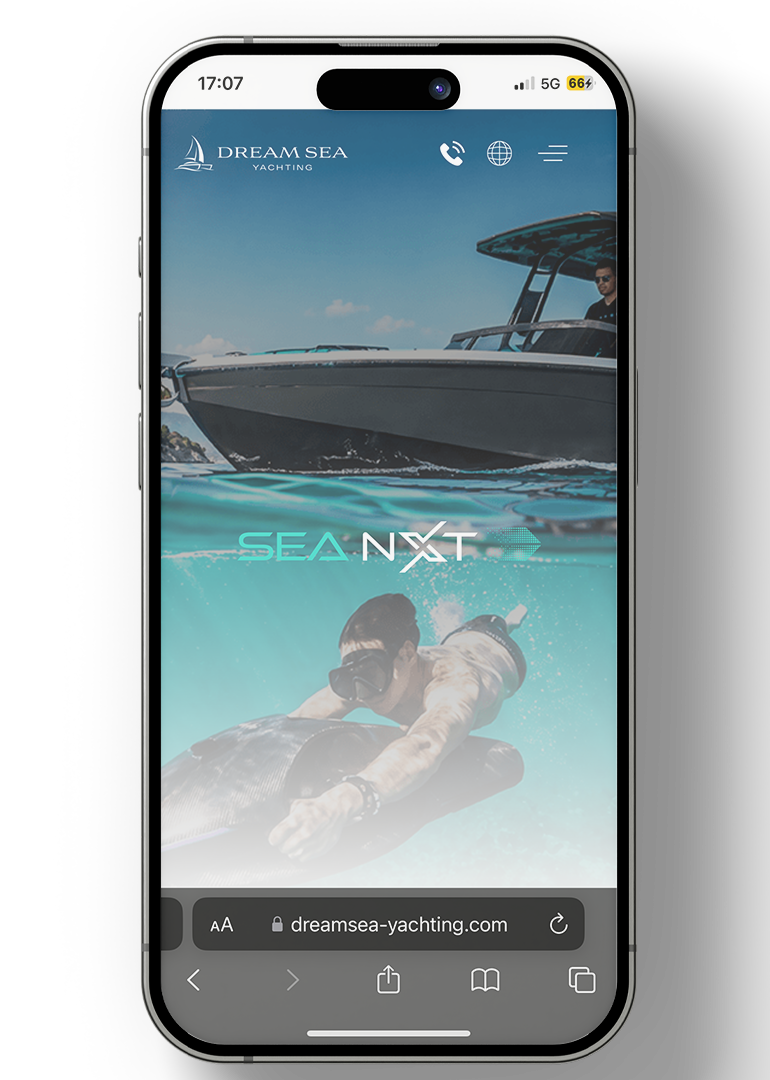 DREAMSEA YACHTING — мобилен екран 2