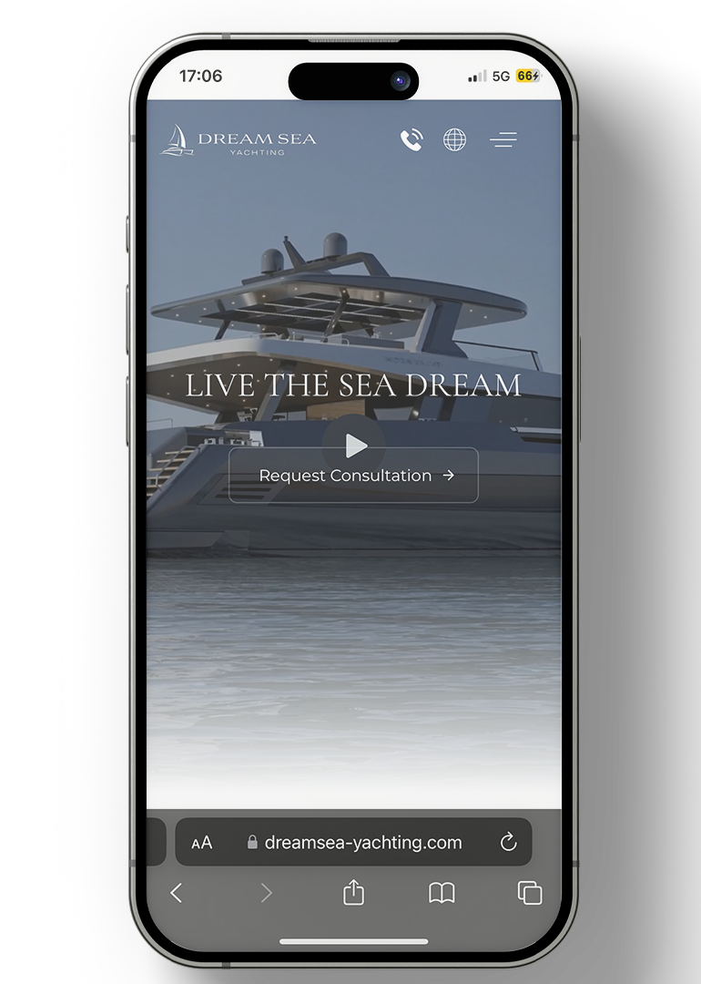 DREAMSEA YACHTING — мобилен екран 4
